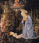 Filippino Lippi The Adoration with the Infant St painting
